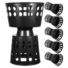 6St Bouquetliner Zwart Plastic Met Preset Voor Diverse