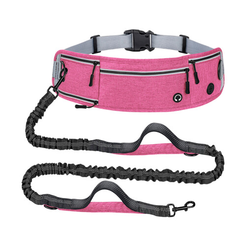 Durable Textile Motion consistent Dog guide For Active-Pink