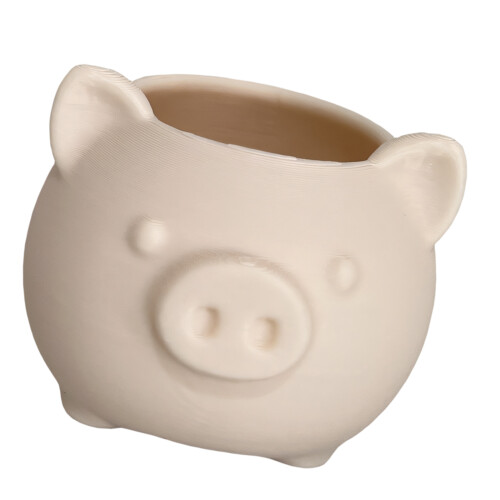 Pot de fleur décoratif Unique en forme de cochon,-peau claire