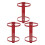 3Pcs Adjustable Red Fire Extinguisher Brackets Heavy Duty Metal Holder 1