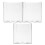 3Pièces Rangement Mural Transparent Pour Brochures Et Flyers 1