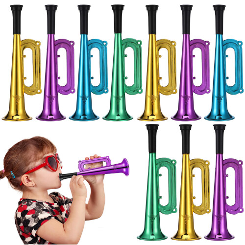 10Pièces Cornets Plastique Solides Multicolores Pour Evénements