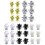 6Pcs Decorative Balloon Weights Metallic PET Foil-Silver 2
