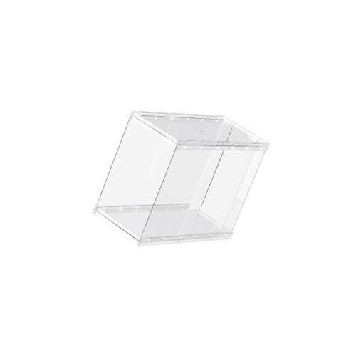 Conteneur de stockage de sac à main transparent empilable-couche