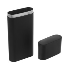 Black Durable Stainless Steel Cigar Sleeve for Travel Storage