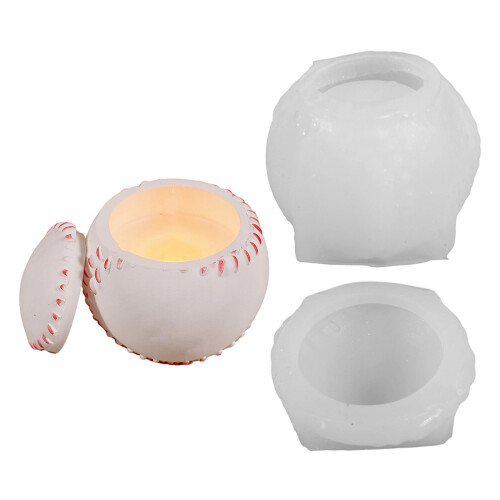 Basketball Baseball Silicone Flowerpot-baseball storage box