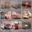 42Pcs Copper Rivets Set Leather Studs With Puncher-brass color 7