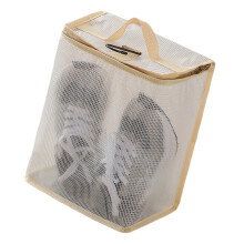 Breathable PVC Shoe Organizers Bag Perfect For Travel-Beige M