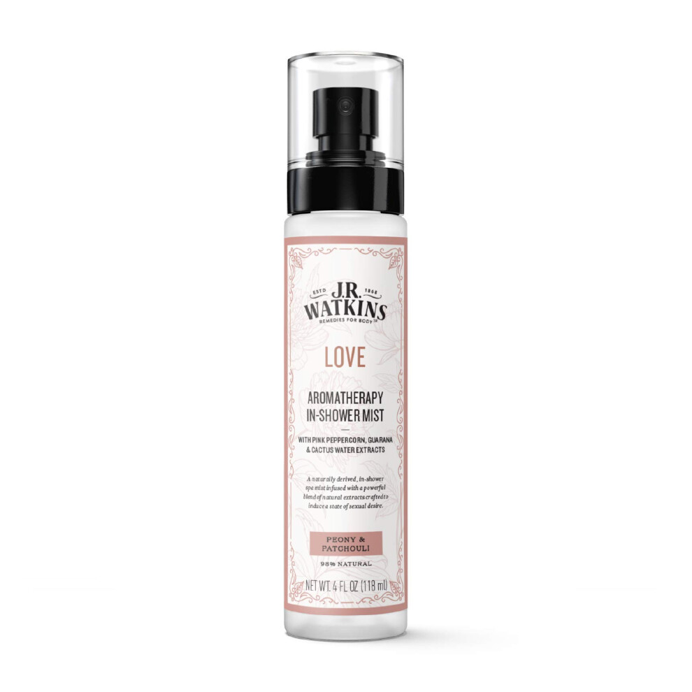 J.r. Watkins Love Aromatherapy In-Shower Mist, Natural Peony & Patchouli, 4 Oz