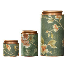 Decorative Floral Designs Metal Teas Tinplate Box Portable-5