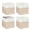 Set van 4 linnen opbergmanden - Multifunctionele organizers 2