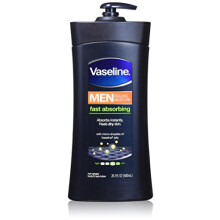 Vaseline Men Body and Face Lotion , 20.3 Ounce Bottle(Pack of 2)