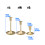 Ensemble de bougeoirs décoratifs plaqués or, 4 pièces,-petit 2