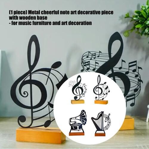 Décoration de note de musique en métal fabriquée à-Conception 1 2