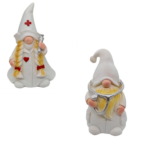 Figurine de médecin et d’infirmière Gnomes fabriquée à-médecin 2