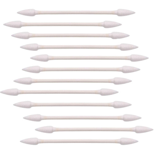 600pcs Bastoncillos de Algodón de Punta Precisa/Bastones de Algodón Doblados para Maquillaje