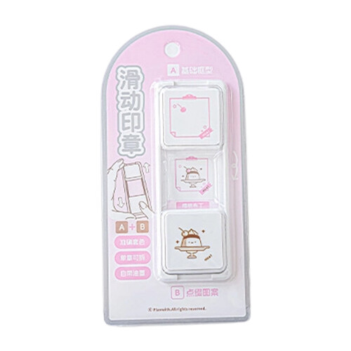 Artistic Push Slide Stamping Set For Paper Craft-pudding.