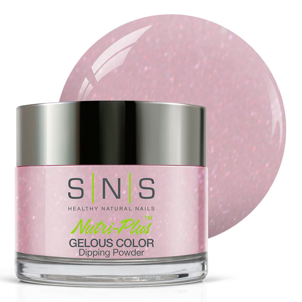 Sns Healthy Natural Sns Nail Dip Powder, Gelous Color Dipping Powder - Beyond Ecstasy (Pink/Rose, Shimmer) - Long-Lasting Dip Nail Color Lasts 14 Days - Low-Odor & No Uv