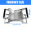 Stainless Steel Kitchen Meat Tenderizer Efficient Fiber-1pcs 2