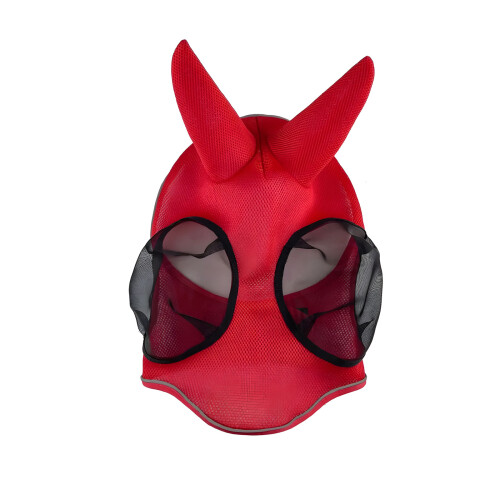 Masque anti-mouches pour chevaux avec cache-oreilles pour