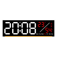 Digital Wall Clock,Digital Clock Large-Black shellOrange