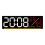 Digital Wall Clock,Digital Clock Large-Black shellOrange 1