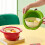 Bright Color 24.50cm Wide Flipping Drain Container Suitable-Red 5