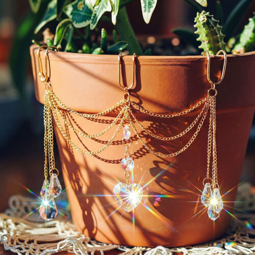 Creative Hanging Plant Enhancement Using smoothed Glass-Heart 2