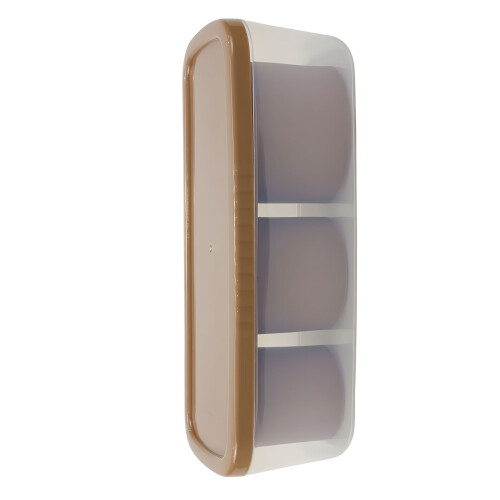 Washable Flexible refrigerated Maker Creates Stackable-brown