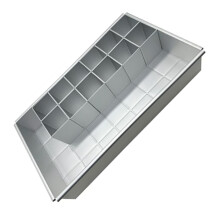 Portable Aluminum Alloy Rectangular Cake Molds Baking Tray With