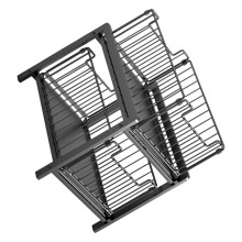 Corrosion Resistant Near Sink Tray Slide Out Rack For-Black