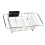 Thickened Carbon Steel Dish Rack With Segmented Sections-Silver 1