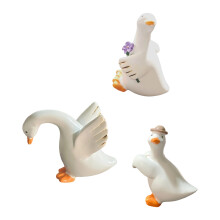 Jolies Figurines de canards de dessin animé, 3 pièces, artisanat