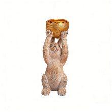 Delicate conies Candle Stand Suitable For Both Casual And-brown