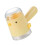 Ergonomic Salt Shaker With Press Button Quantitative-Yellow 1