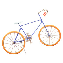 Ironwork Bike Figurines Desktop Ornament Miniature-yellow tire