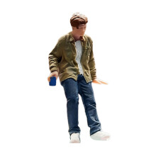 Fine Craft 1/64 Resin Character Model Miniature-get a drink