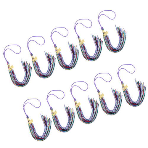 Regenbogen 2026 Abschluss-Quasten-Ornament mit-10PCS