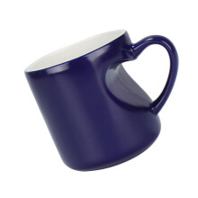 Elegante keramische beker met hartvormig- Briljant blauw