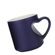 Lustige Kaffeetasse mit Farbwechsel und Henkel,-blau gefrostet