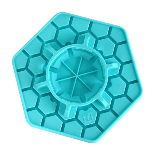 Distributeur de liquide en plastique visible pour-Bleu