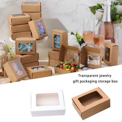 Bulk 60 See Through Window Gift Boxes Perfect For Handmade-N 2