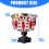 Tall Glass Fruit Serving Bowl Suitable For Candy Nut And Snacks 3