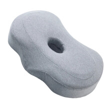 Weiches Memory-Schaum-Kissen mit Einzelohrloch-Design-Hellgrau
