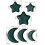 Eid Mubarak Moon Star Plate Ramadans Serving Tray-White M 4