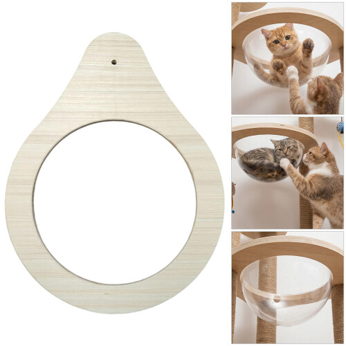 Creative Cats Klettergerüst mit transparenten Kuppeln und-30cm 2