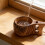 Handgefertigte Holzbecher mit-WalnussZweiloch 6