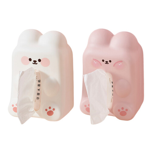 Elegant Rabbit Inspired Napkin Holder Suitable For Office-White 1