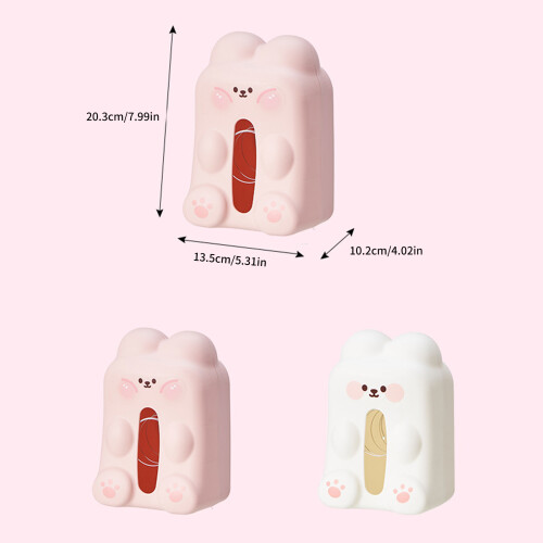 Elegant Rabbit Inspired Napkin Holder Suitable For Office-White 2