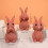 3 Wise Monkeys Themed Rabbit Sculpture constructed-JS 4